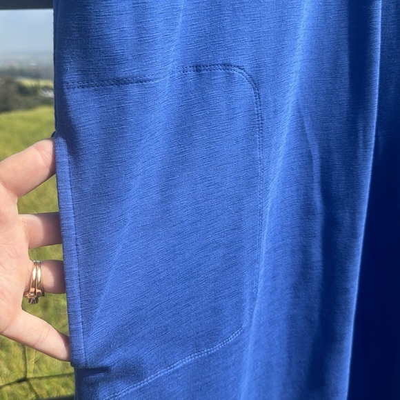 J Jill Blue Short Sleeve Coastal Tunic Dress Knee length XS - Picture 7 of 9